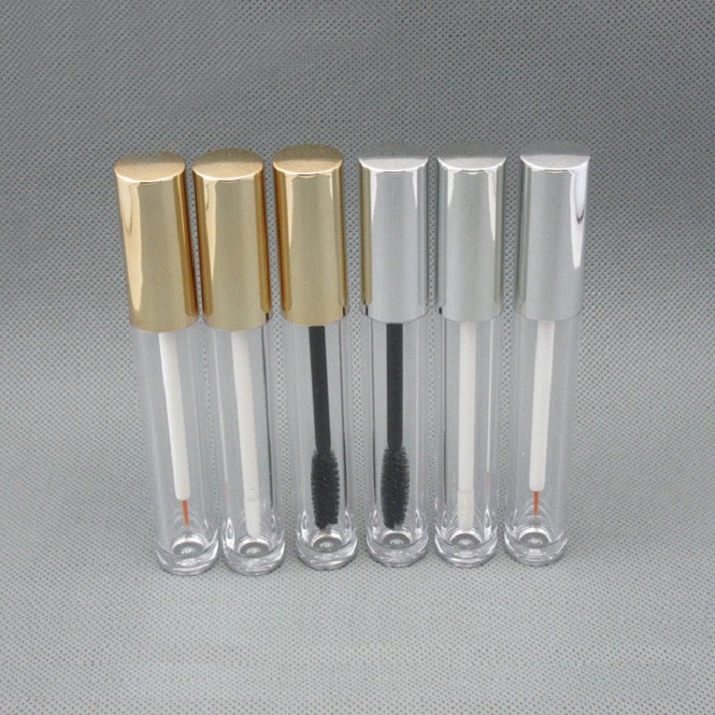Gel Refill Pack - 6 ミリリットルクリアリップチューブゴールド/シルバー蓋リップセラムオイルグロス/ハニー/マスカラ/アイライナー液体ジェルメイクアップ化粧品アートネイルパッキング