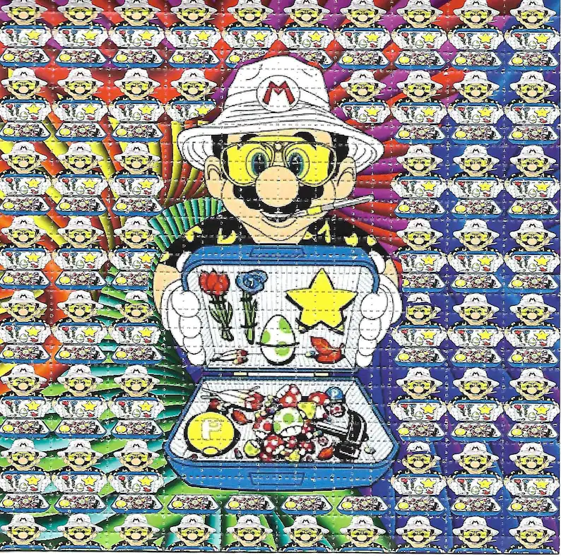 Ink Blotter Paper - キノコディーラー,子供部屋,芸術的なプリント,穴あき紙,家の装飾のポスター