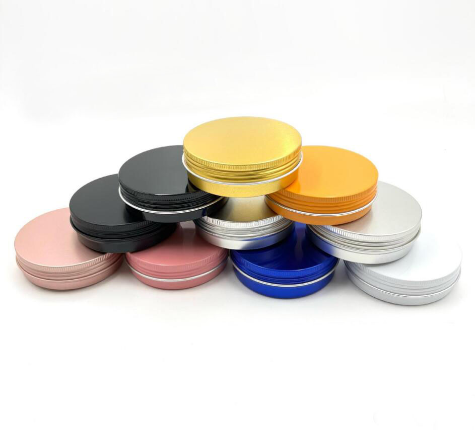 Gel Refill Pack - 100 グラムアルミジャーポットボトル茶缶デイナイトクリームマスクゲル水分血清アートネイルワックススキンケア化粧品包装