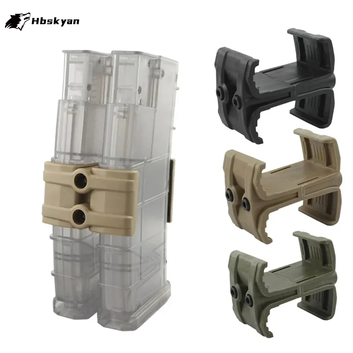 Magazine Holder Rack - 戦術用ユニバーサルデュアルパラレルマガジンカプラー - AK AR15 M4 Mag595
