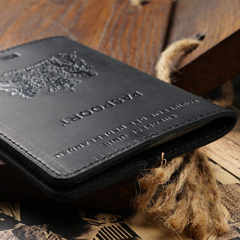 オランダパスポートカバー - 本革オランダトラベルウォレット - Index Card Holder のレビューと価格