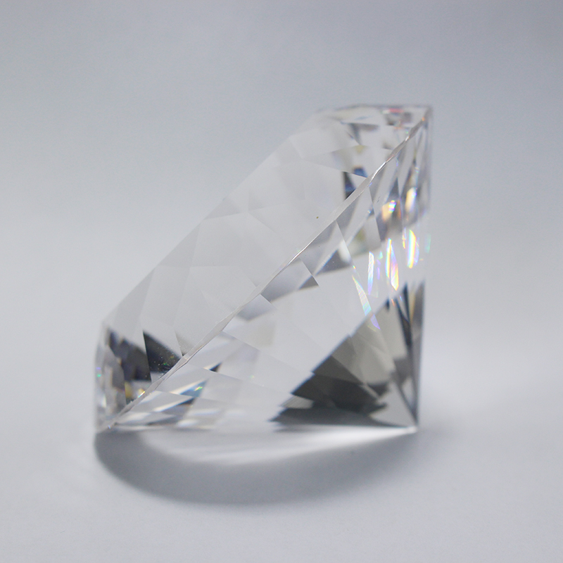 150 ミリメートル透明光学結晶ダイヤモンドガラス文鎮として - Paper Weight Crystal のレビューと価格