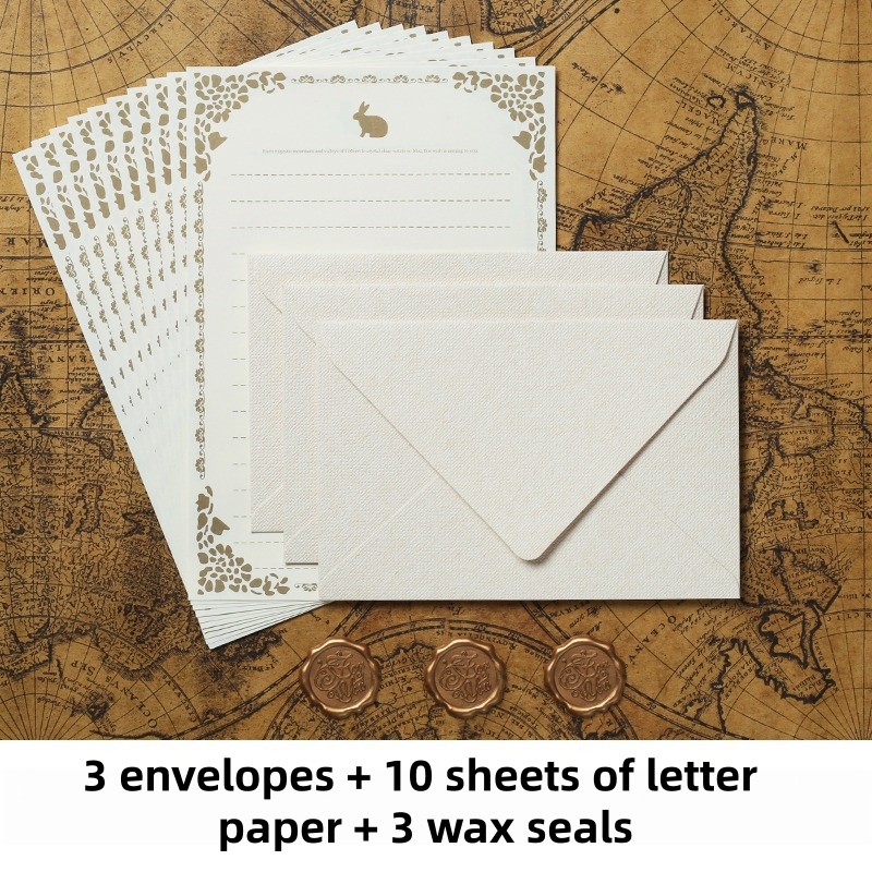 16 個のヴィンテージリネン封筒高級結婚式招待状セットレトロ - Wax Seal Stamp Set のレビューと価格