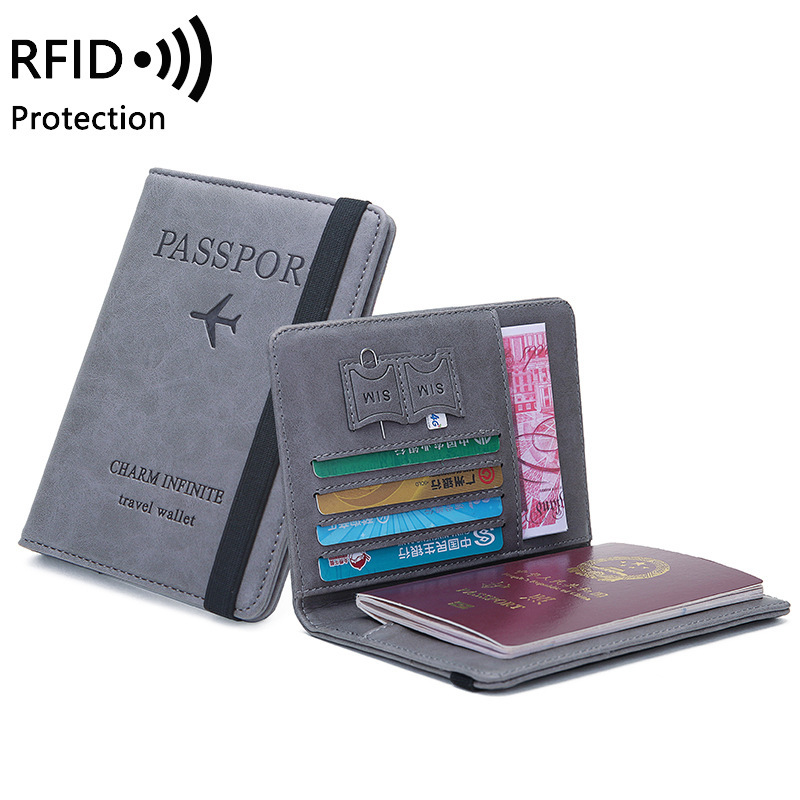 ユニセックス PU レザー パスポート ホルダー - RFI - Index Card Holder のレビューと価格
