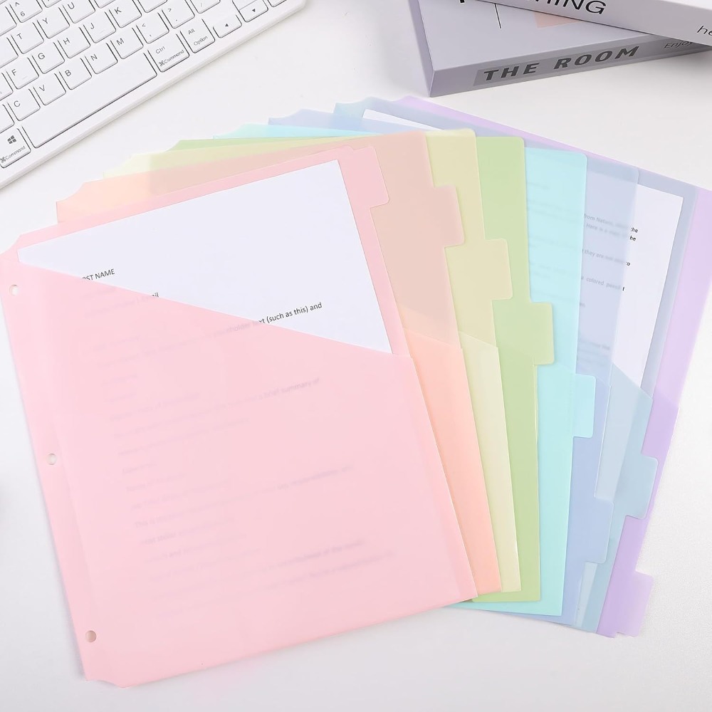 8 個 A4 パステルバインダーディバイダー 8 タブディバ - Tab Divider A4 のレビューと価格