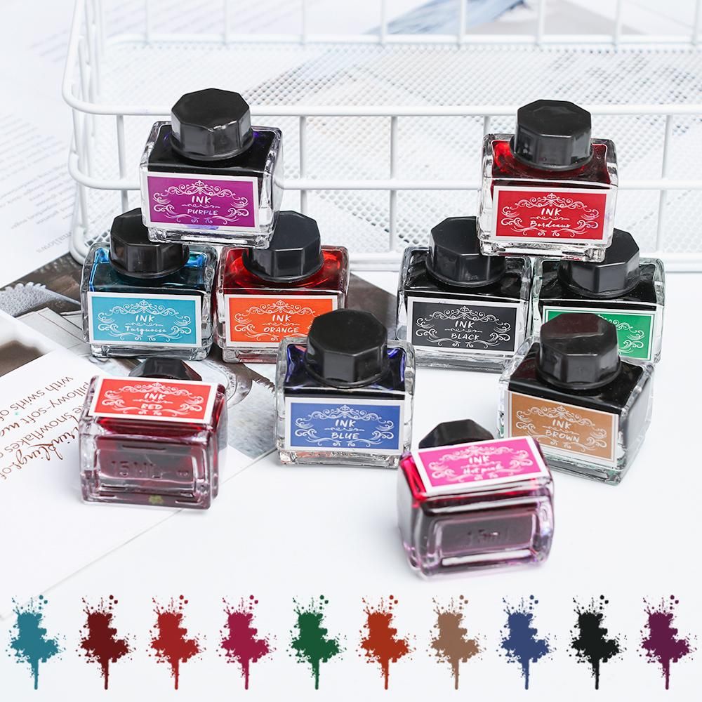 万年筆用カーボンフリーインク、非カーボンインク、文房具ボトル - Fountain Pen Bottled Ink のレビューと価格