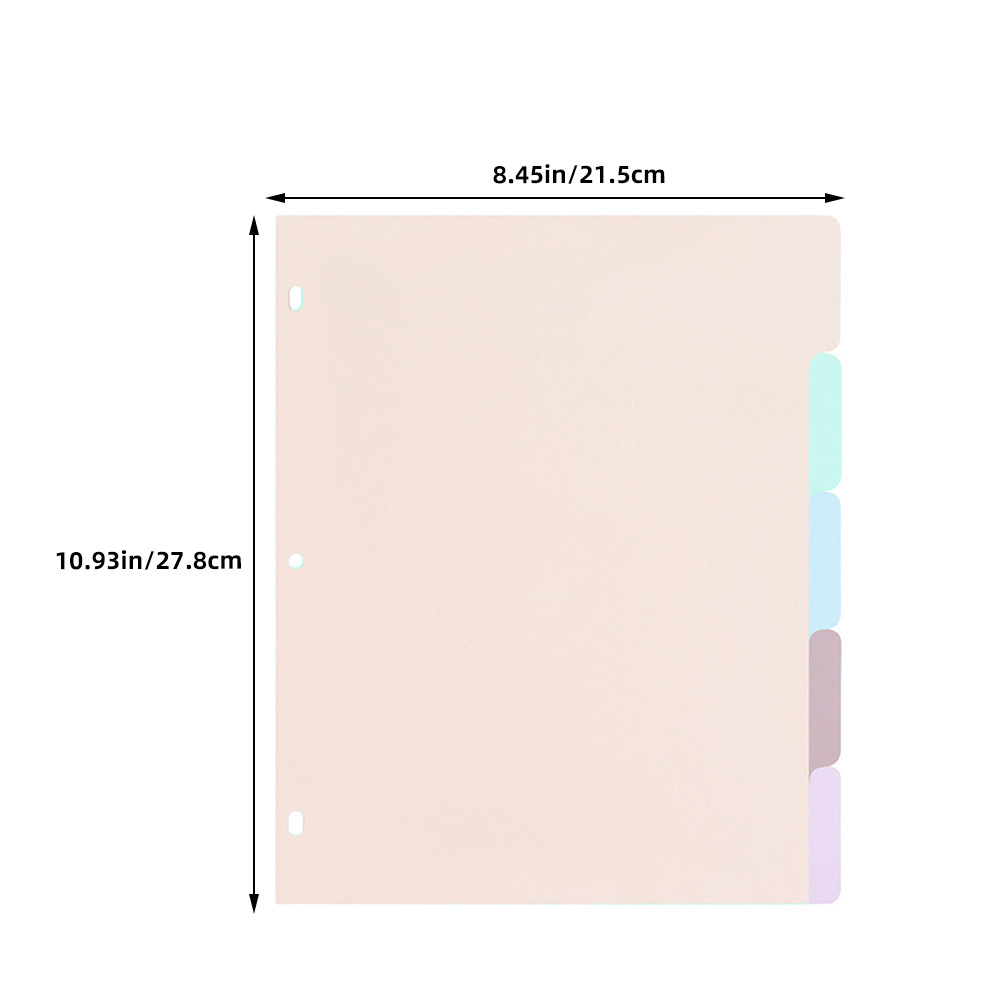 1 セットバインダーディバイダー A4 つや消し PP マル - Tab Divider A4 のレビューと価格