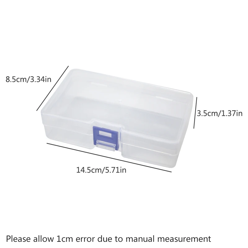 5つの透明なプラスチック製の収納ボックスは、小さな物、小さな - Card Index Box のレビューと価格