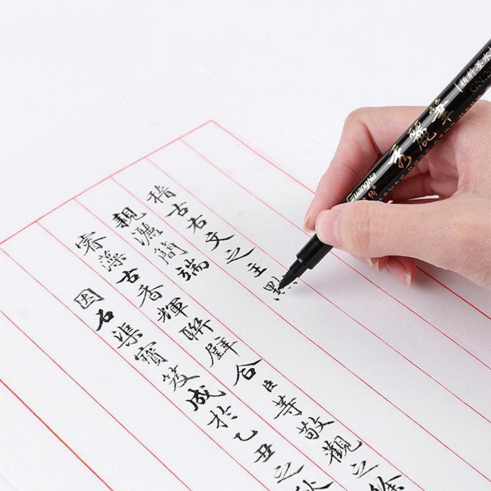 書道ペンファインライナー先端ミディアムブラシ黒水ペン署名描画 - Correction Pen Fine のレビューと価格
