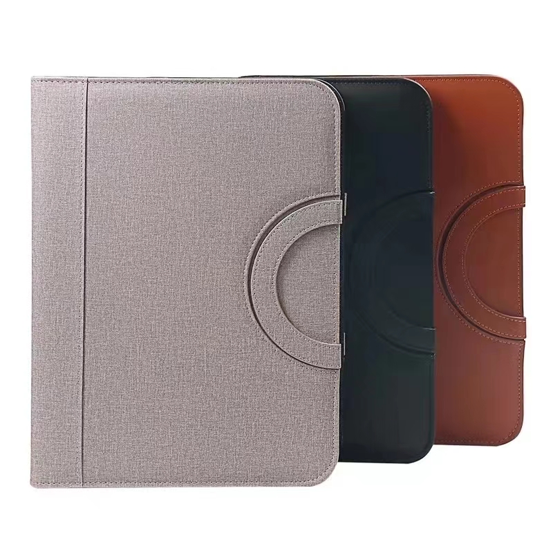 PU レザー A4 ジッパー電卓バインダー会議ファイルパッド - Binder A4 Lever のレビューと価格