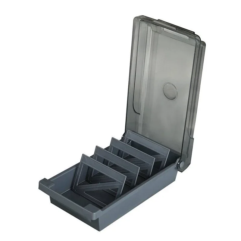 名刺入れ、プラスチック製ネームカードオーガナイザー、4つの仕 - Card Index Box のレビューと価格