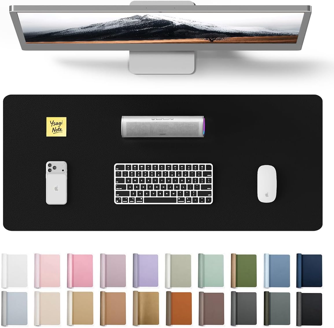大型レザーデスクパッドプロテクター 23.6x13.8インチ - Leather Desk Pad のレビューと価格