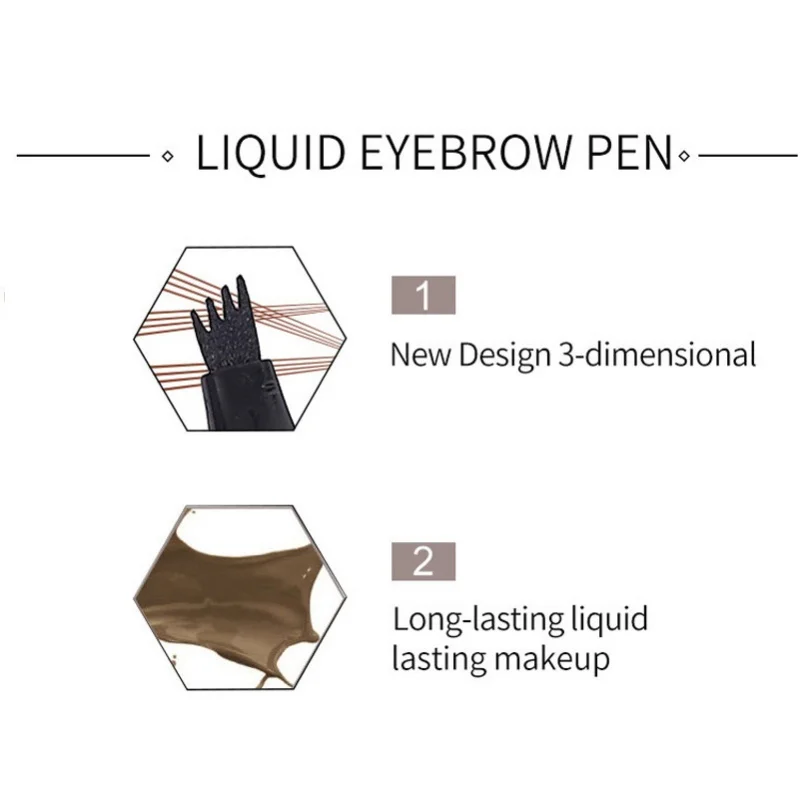 4D マイクロブレーディング眉毛ペン 4 フォークチップ付き - Correction Pen Fine のレビューと価格