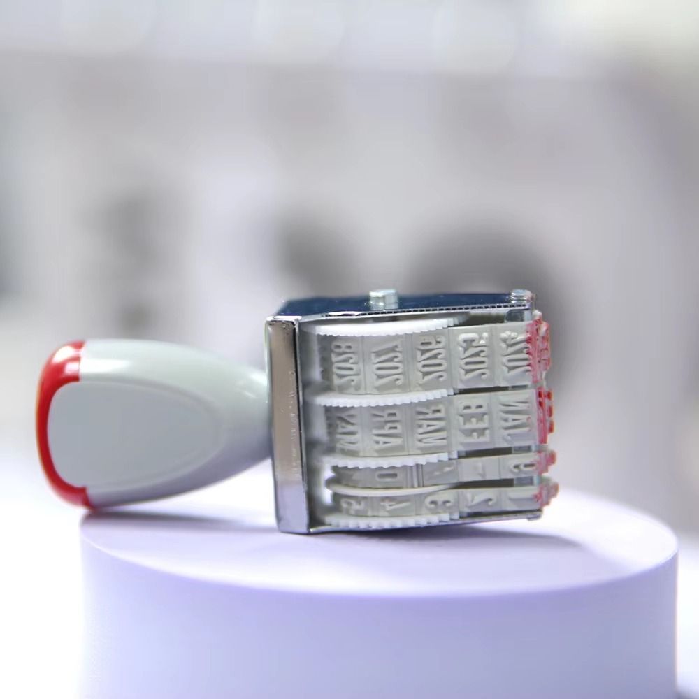 実用的なデジタル日付ホイールスタンプ調整可能なクリアインプリ - Rubber Date Stamp のレビューと価格