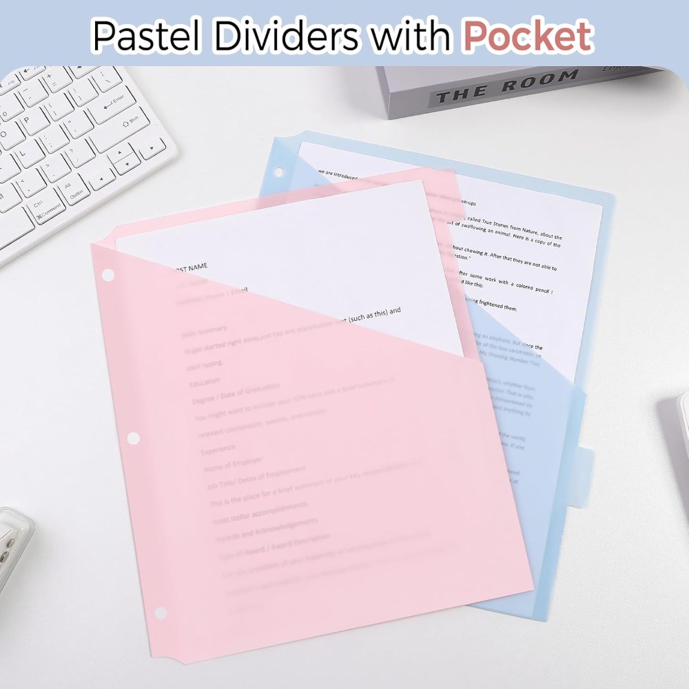 8 個の A4 パステルバインダーディバイダー 8 タブディ - Tab Divider A4 のレビューと価格