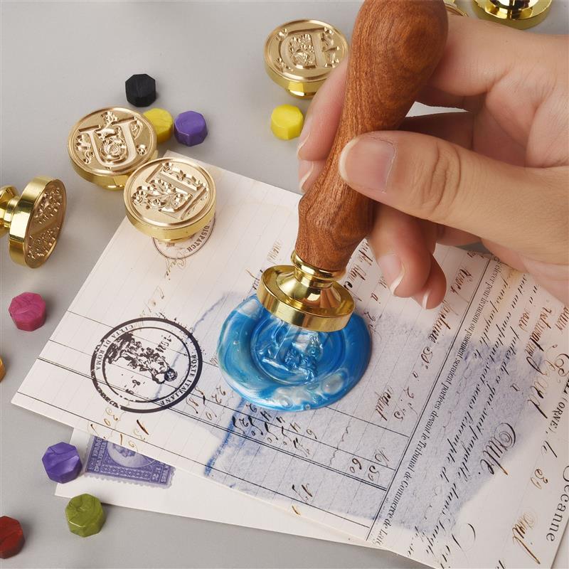 A-Z ヴィンテージシールワックススタンプヘッド 26 文字 - Wax Seal Stamp Set のレビューと価格
