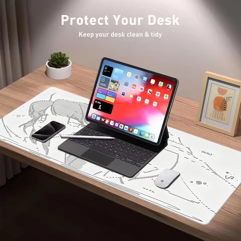 1 個革製マウスパッドアニメエンジェルガール Y2k かわい - Leather Desk Pad のレビューと価格