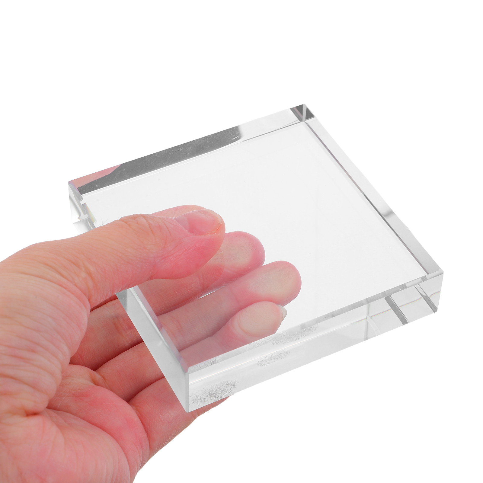 透明なクリスタルスクエアペーパーウェイトガラスブロック、オフ - Paper Weight Crystal のレビューと価格