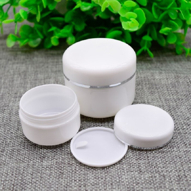 50gの白いプラスチック製ボトルポットジャー、シルバーライン - Gel Refill Pack のレビューと価格